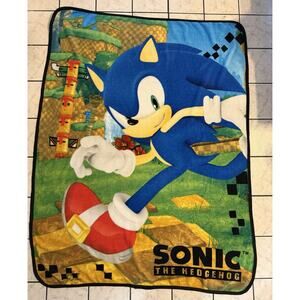 Sonic The Hedgehog Plush Blanket 56”x44”